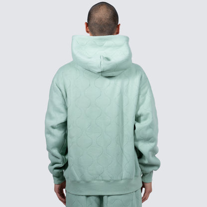 WAVE QUILTED HOODIE