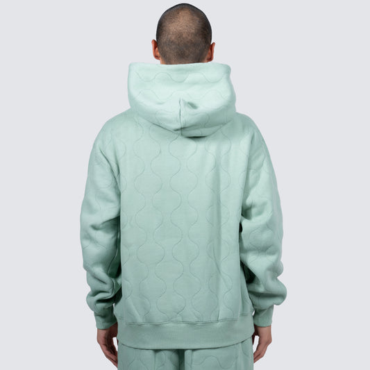 WAVE QUILTED HOODIE