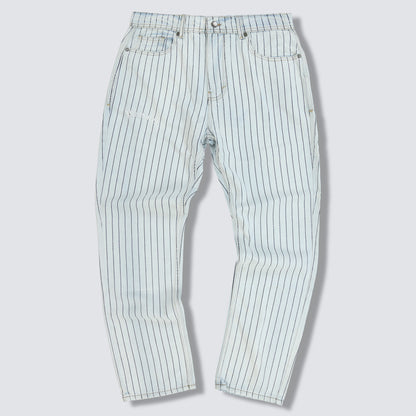 WASHED STRIPED DENIM PANTS - YANKEES