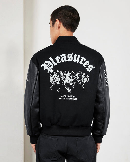 ZERO PLEASURES VARSITY JACKET