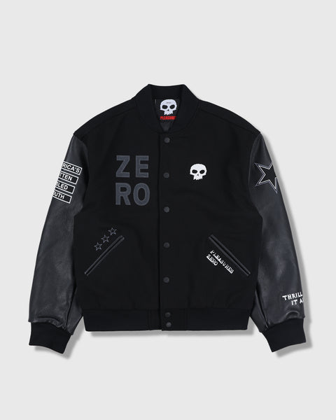 ZERO PLEASURES VARSITY JACKET