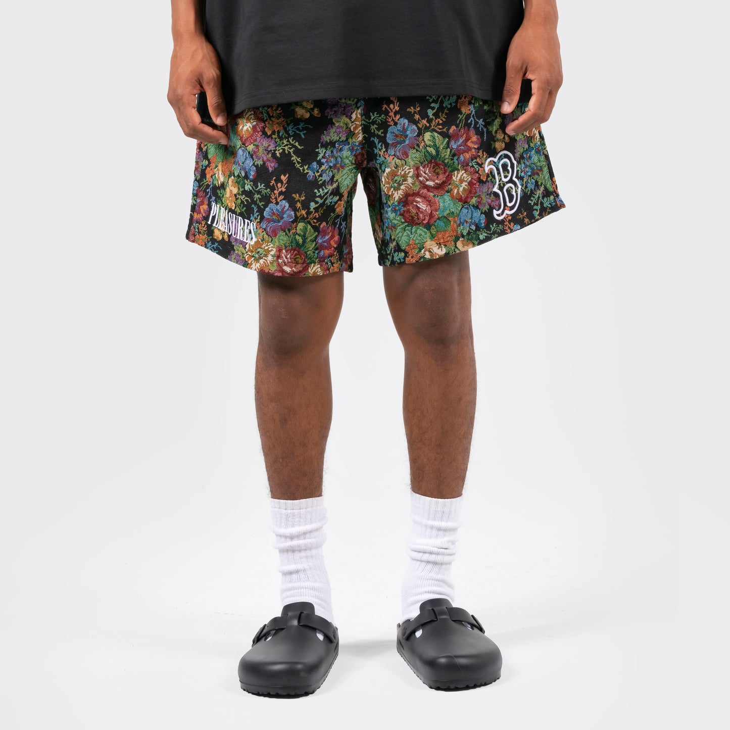 FLORAL SHORTS - RED SOX