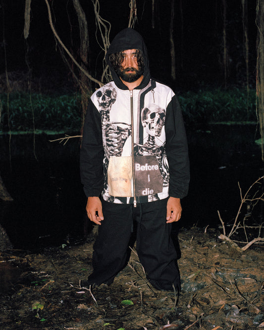 GOOD TIME ZIP PONCHO HOODIE