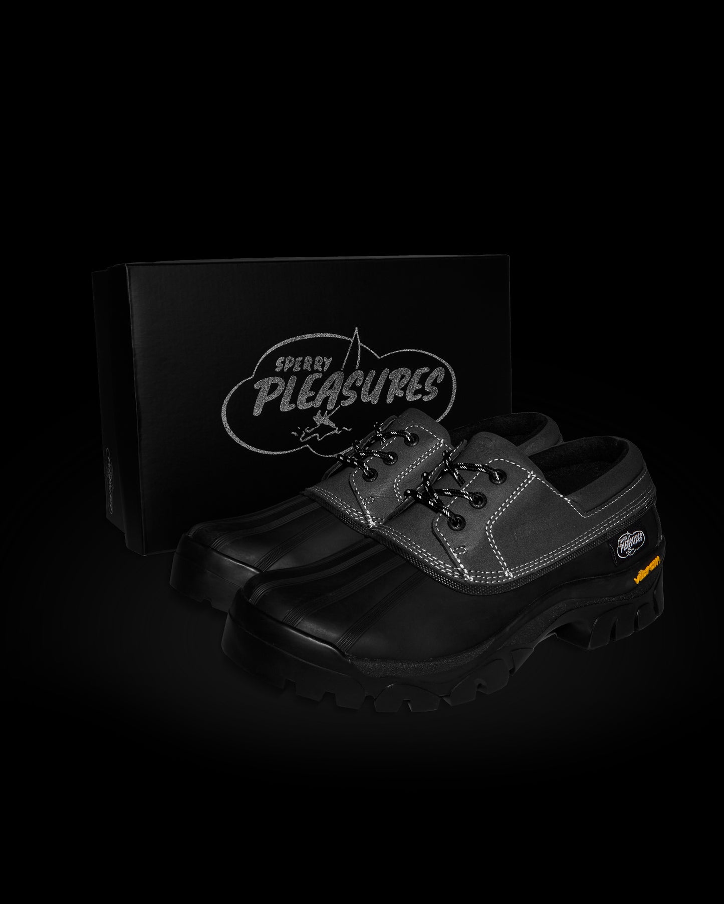 PLEASURES x SPERRY 3-Eye Vibram Reflective Cold-Bay