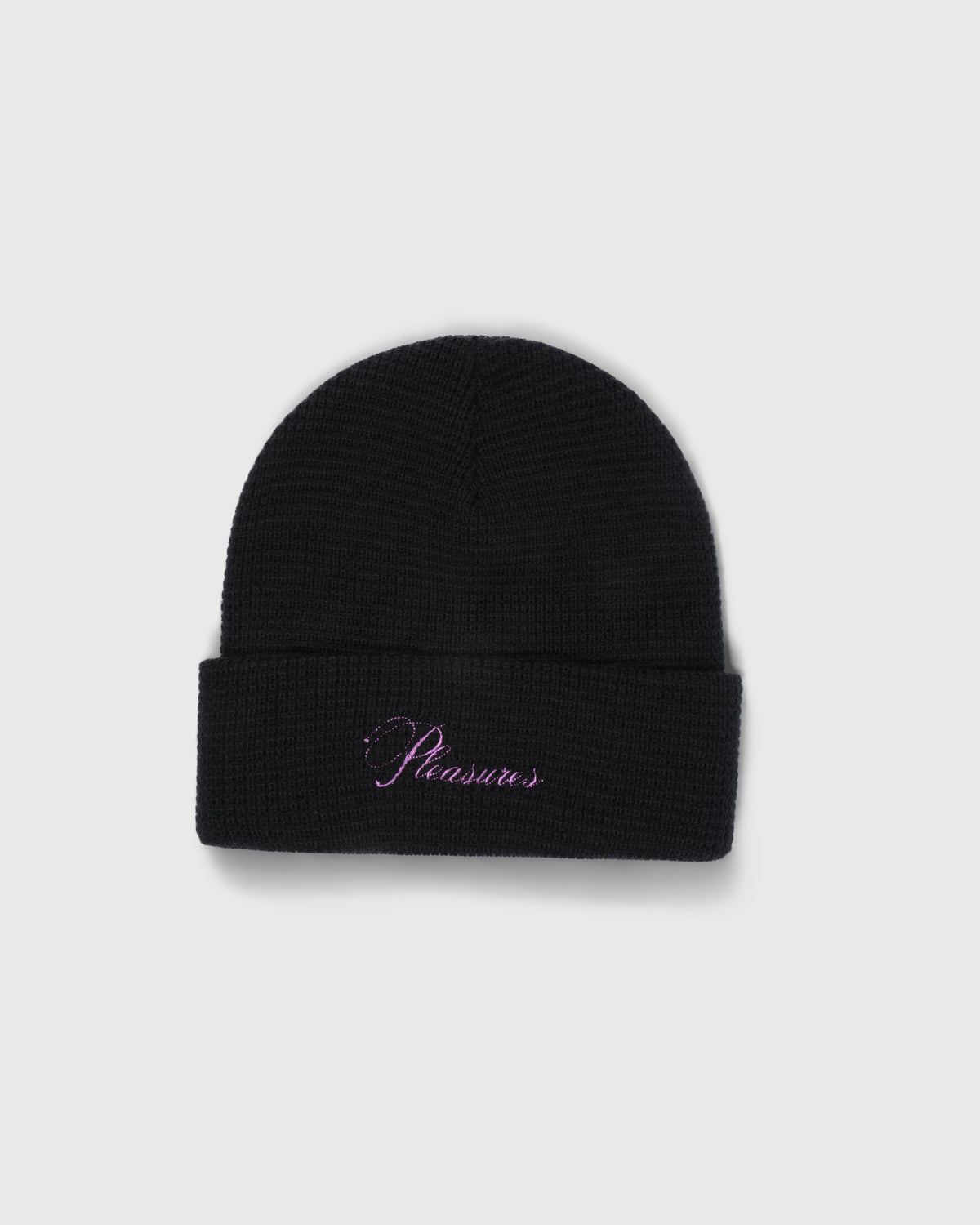 SCRIPT WAFFLE KNIT BEANIE