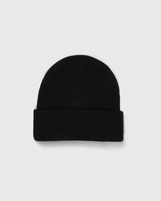 SCRIPT WAFFLE KNIT BEANIE