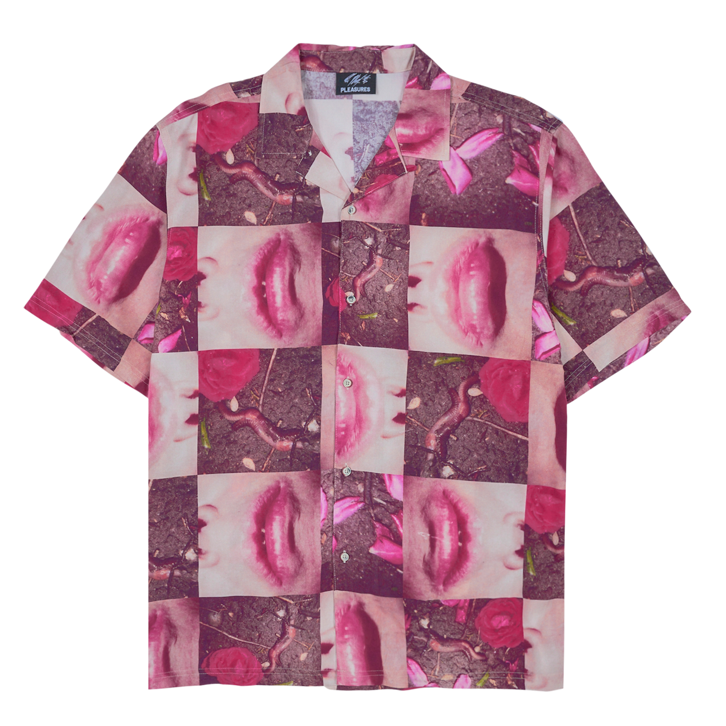 WORMY LIPS BUTTON DOWN