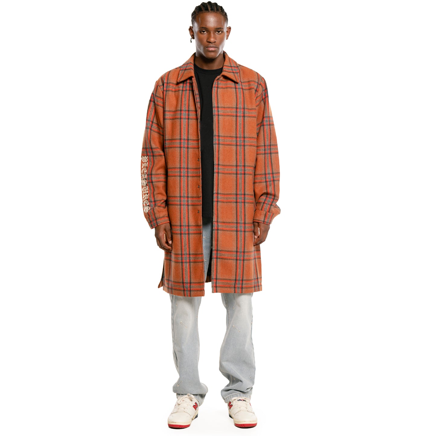 SOUL PLAID TRENCH