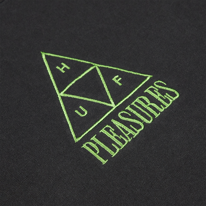 HUF X PLEASURES DYED T-SHIRT