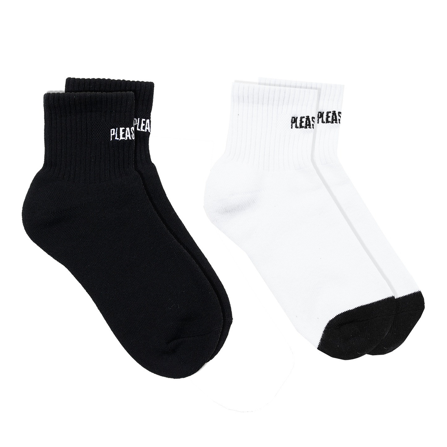 SOCKS - 2 PACK (BLACK + WHITE)