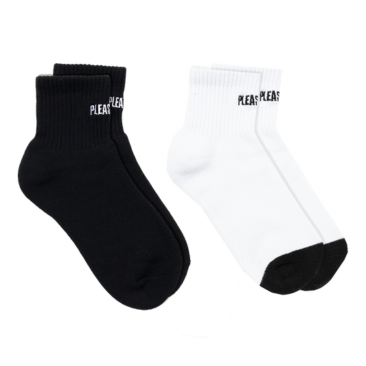 SOCKS - 2 PACK (BLACK + WHITE)