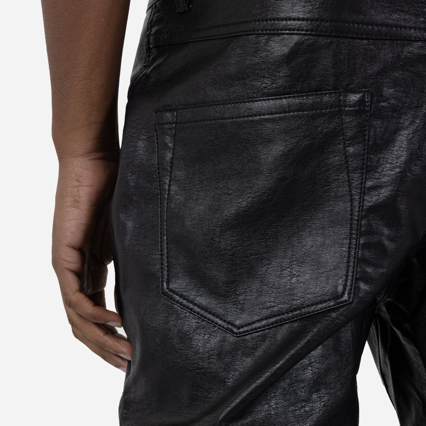 VEGAN LEATHER 5 POCKET PANT